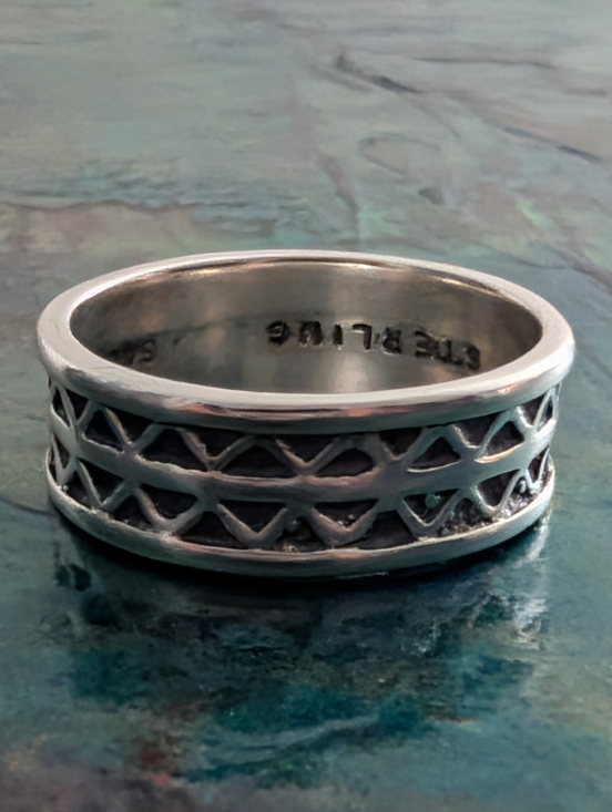 Sarah Coventry Jewelry - Rare Vintage Sarah Coventry Sterling Silver Lattice Band Size 6